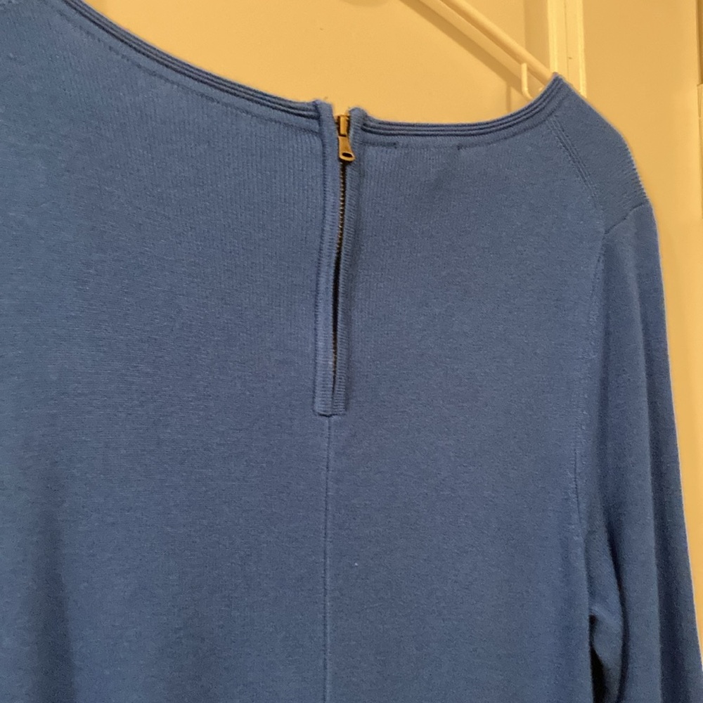 NEW Talbots blue knit dress w/tags - Picture 3 of 6
